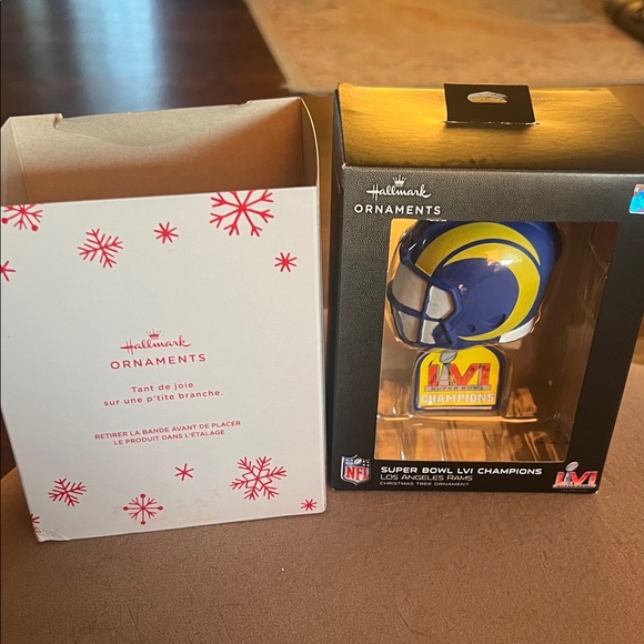 Hallmark Blue and Yellow NFL Champions Ornament - Picture 1 of 6